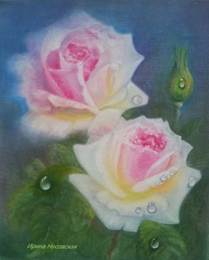 Рисунки учеников с курса Розы маслом